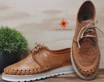 Scarpe messicane in pelle - Scarpe Boho, Scarpe da donna - Stile messicano - Scarpe fatte a mano - Scarpe comode - Scarpe da donna - Scarpe eleganti - Scarpe