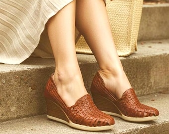 Huarache sandals, Leather sandals, Mexican huaraches, platform shoes, womens shoes, sandals Braided Handmade, mexican shoes, leather sandals