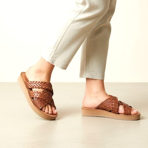 Huarache Sandalen, Mexikanische Sandalen Damen, geflochtene Schuhe, Mexikanische Lederschuhe, Ledersandale, Mexikanische Huarache Sandalen, Lederschuhe Damen