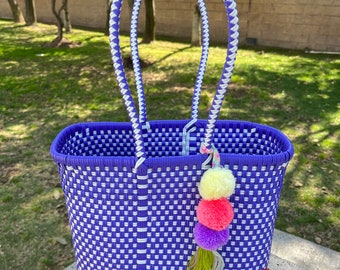 CDL Hand Stitched Mini Basket チャーム付き CDL Hand Stitched Mini Basket チャーム付き