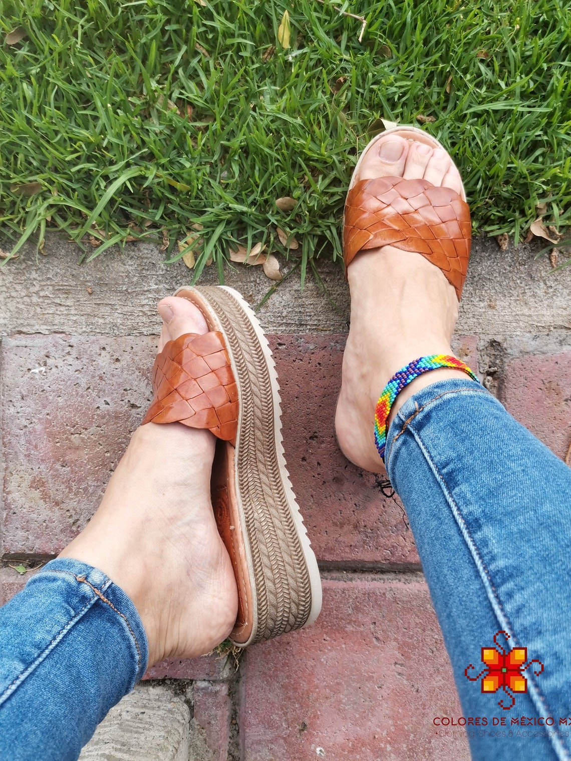 mexican leather sandals for women