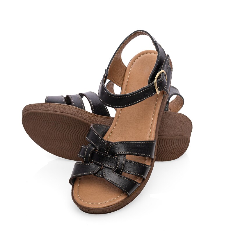 Leather Huarache sandals ankle strap platform, Mexican Leather sandals, Mexican Huarache Sandal, womens sandals, summer shoes, casual sandal image 9