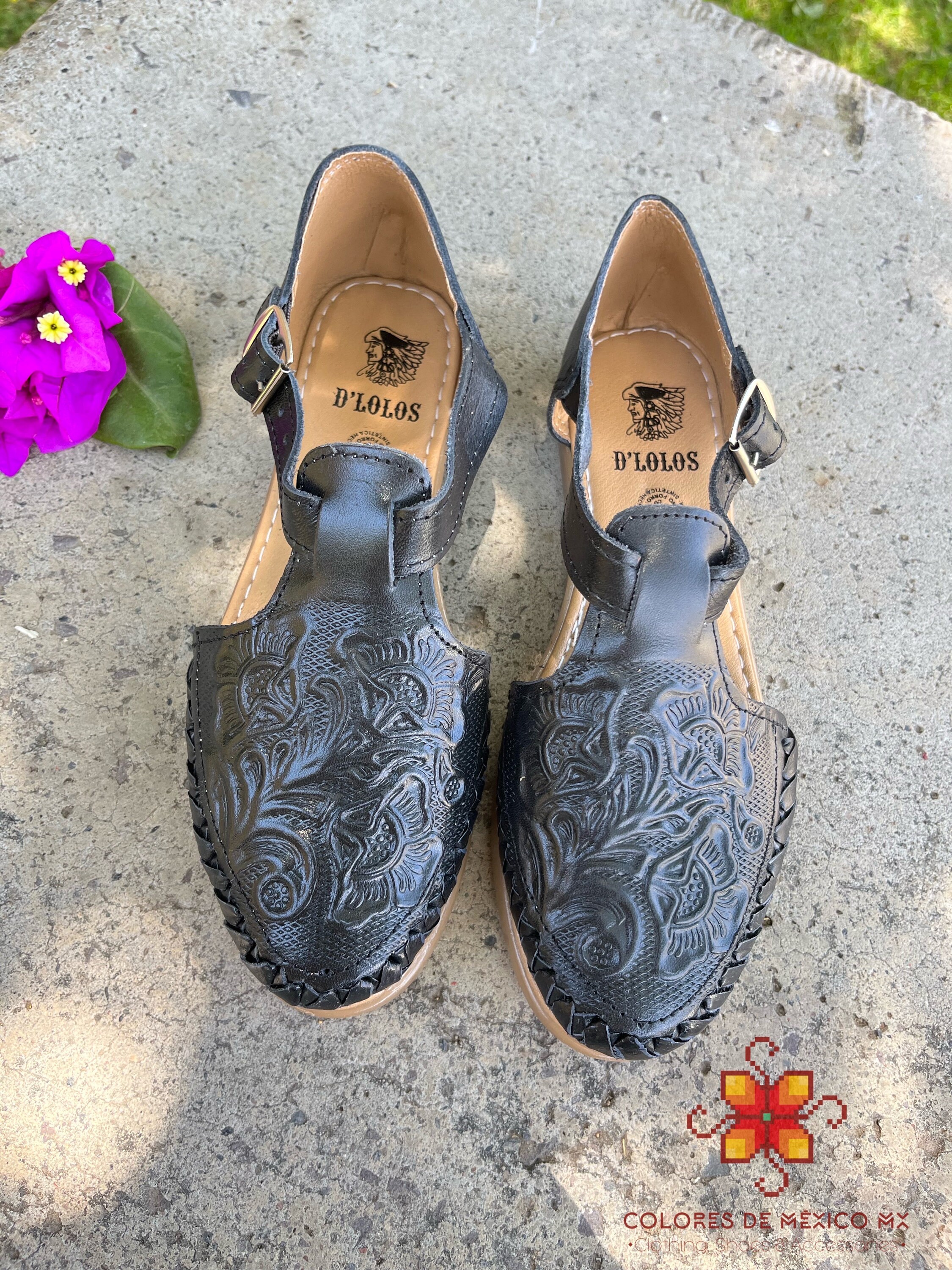 Huarache Sandals, Mexican Sandals Sunflower. Leather Sandals