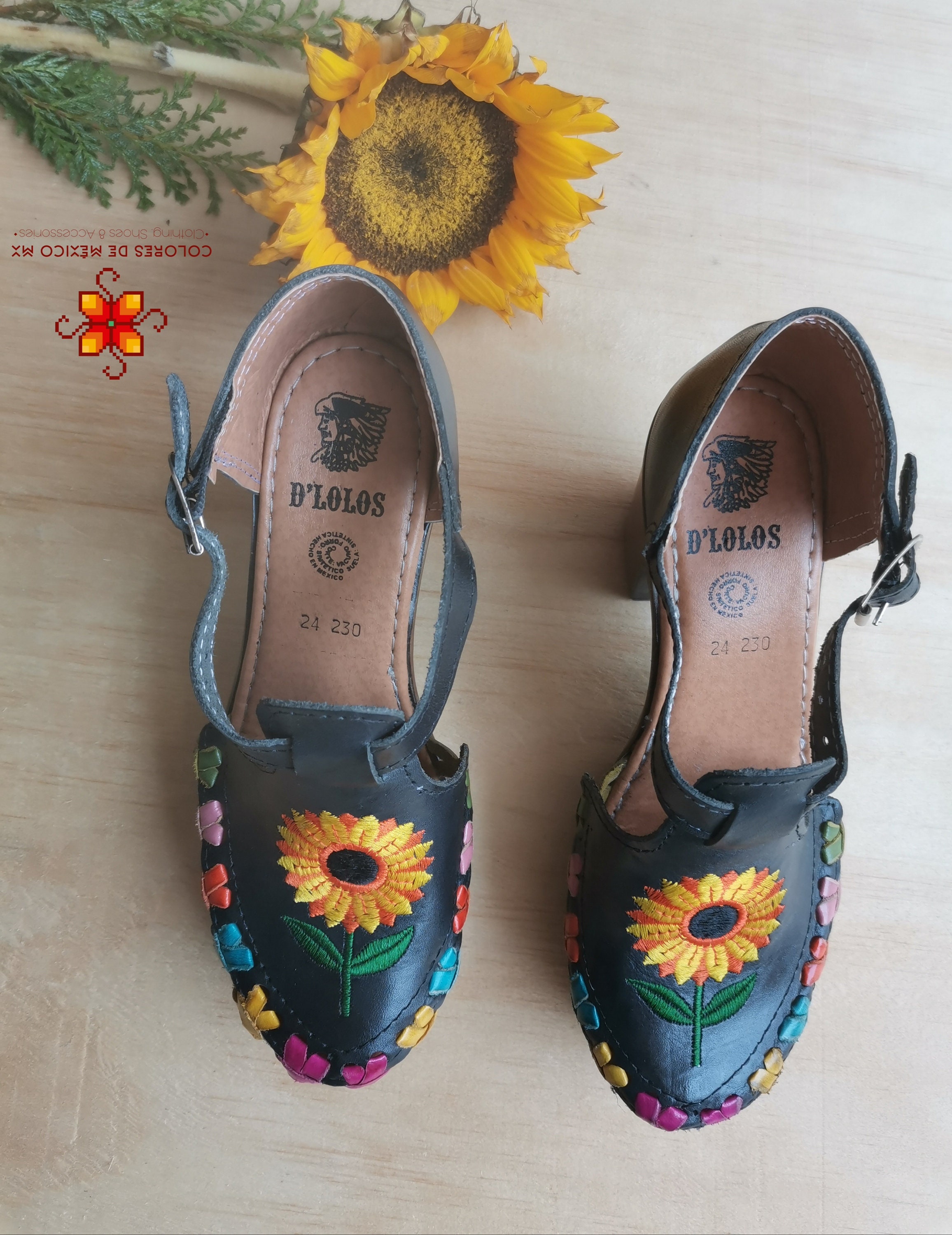 huaraches sunflower