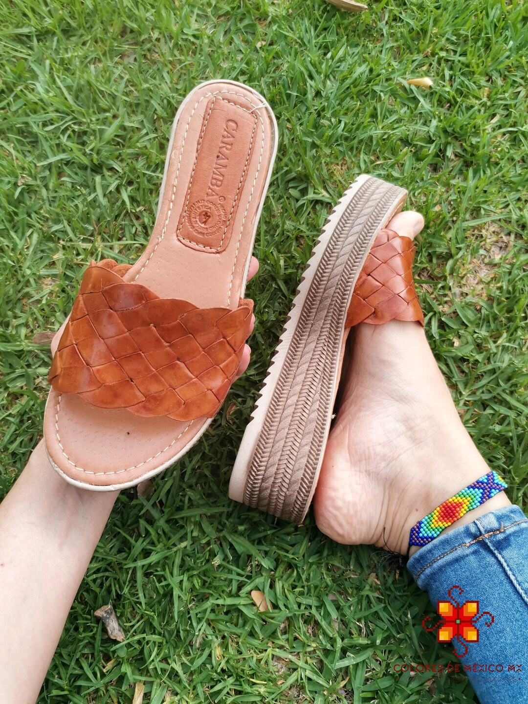 platform huarache sandals