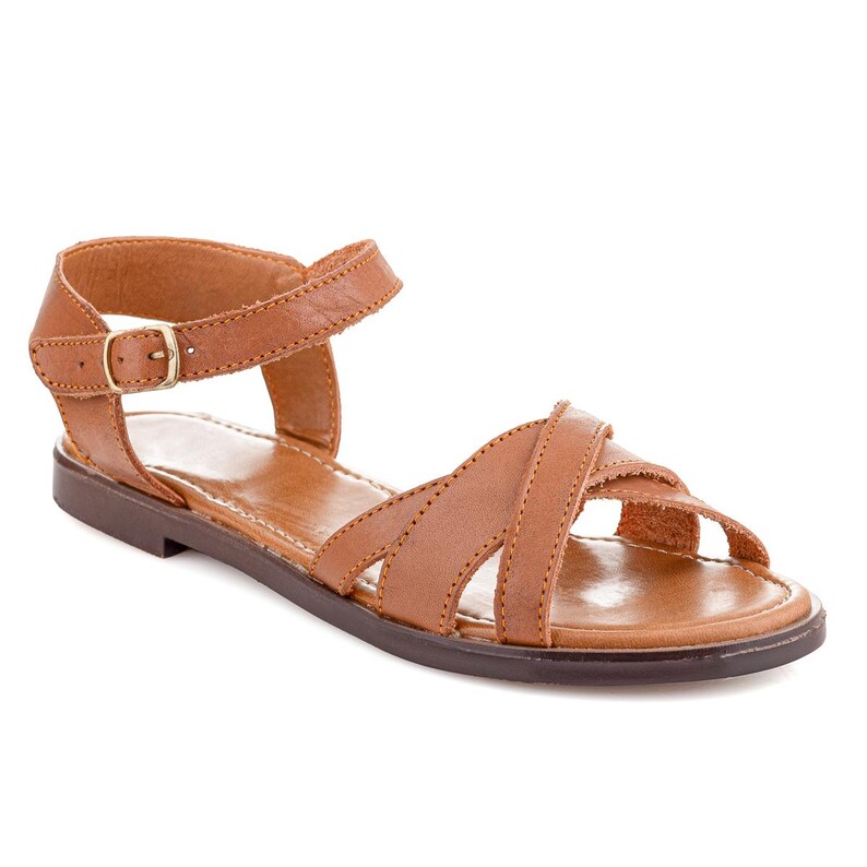 Sandali in pelle con cinturino alla caviglia, huarache in pelle messicana, sandali huarache messicani, sandali da donna, scarpe estive, sandali casual, comodi immagine 4