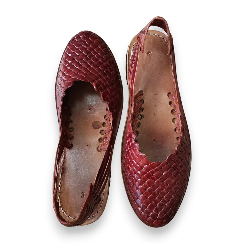 Huarache sandals, Leather sandals, Mexican Huarache Sandals, Mexican sandals, womens shoes, flat shoes, summer shoes, casual shoes imagen 10