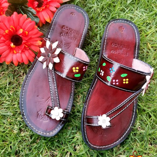 Mexican Huarache Leather Mexican Shoes Mexican Style - Etsy