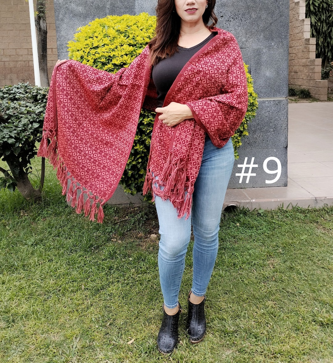 colorful mexican shawl
