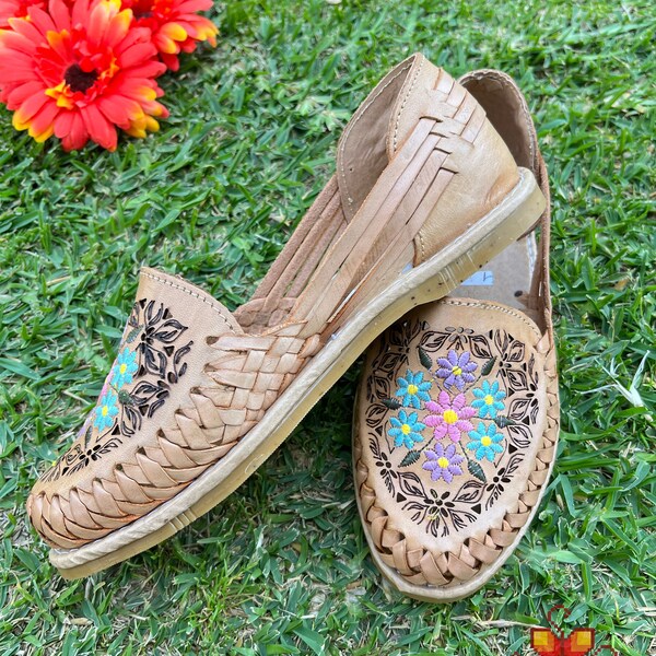 Embroidered Shoes - Etsy