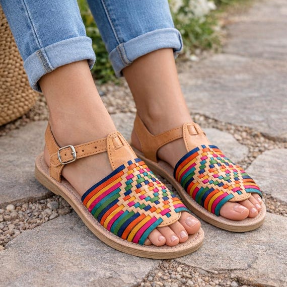huarache flat sandals