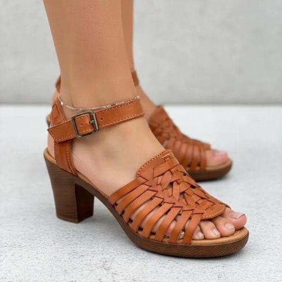 huarache slingback sandals