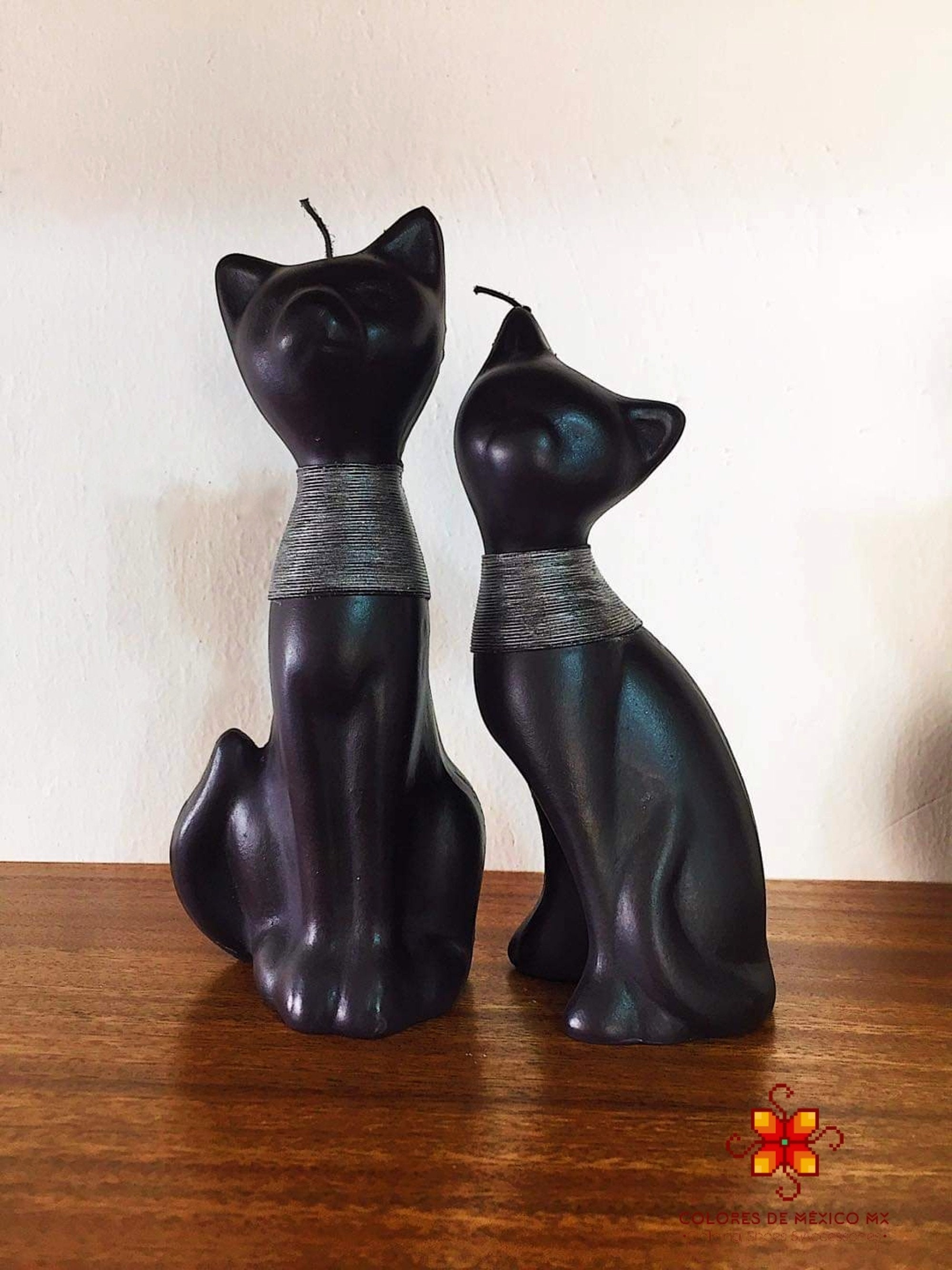 Cat candle pair custom candles scented candle decorative Etsy