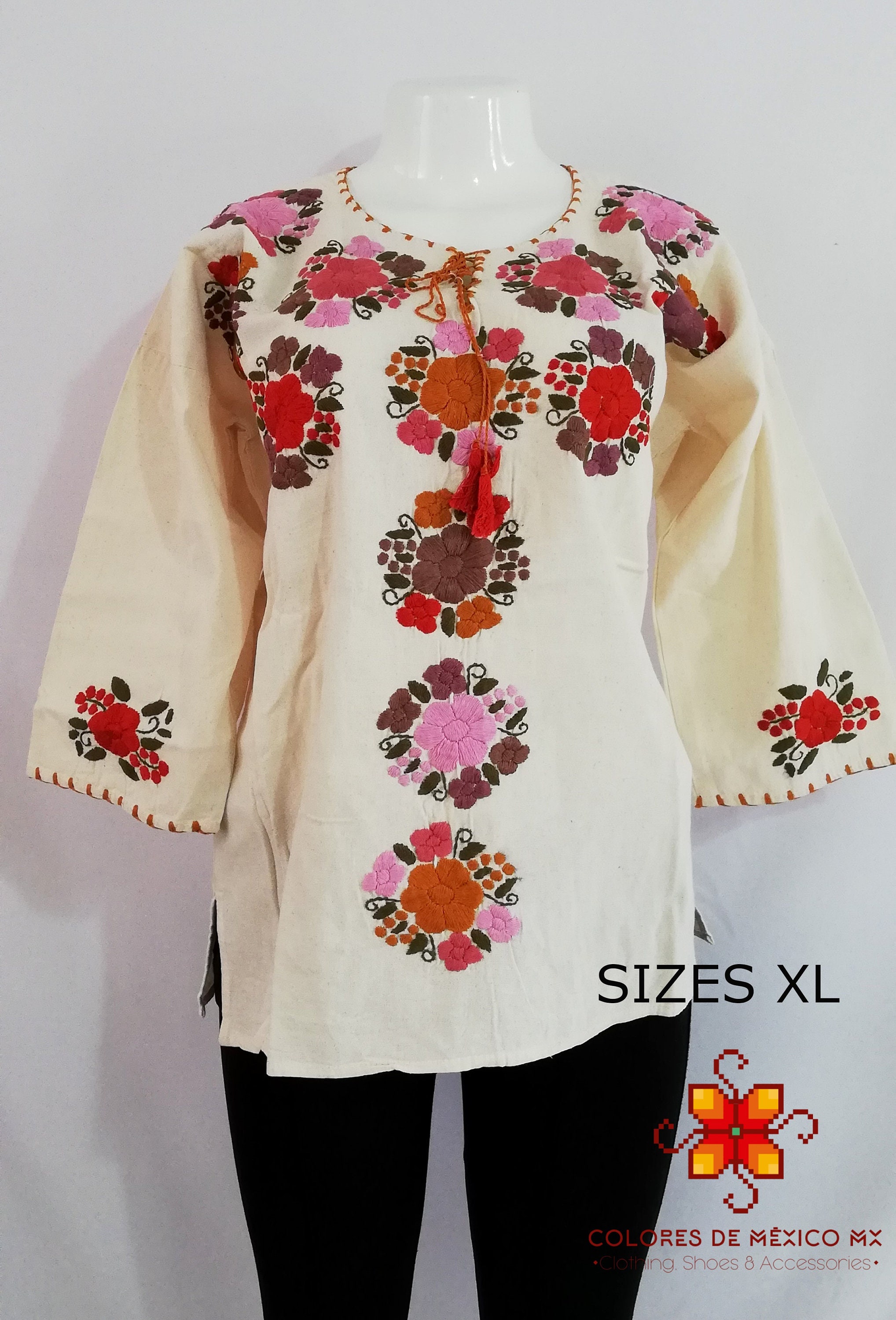 Mexican Blouse / Embroidered Shirt /huipil /shirt Handmade / - Etsy