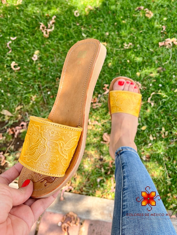 light yellow huaraches