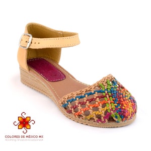 Mexican Artisanal Sandals Leather Black 603919