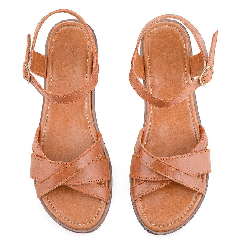 Sandali in pelle con cinturino alla caviglia, huarache in pelle messicana, sandali huarache messicani, sandali da donna, scarpe estive, sandali casual, comodi immagine 8