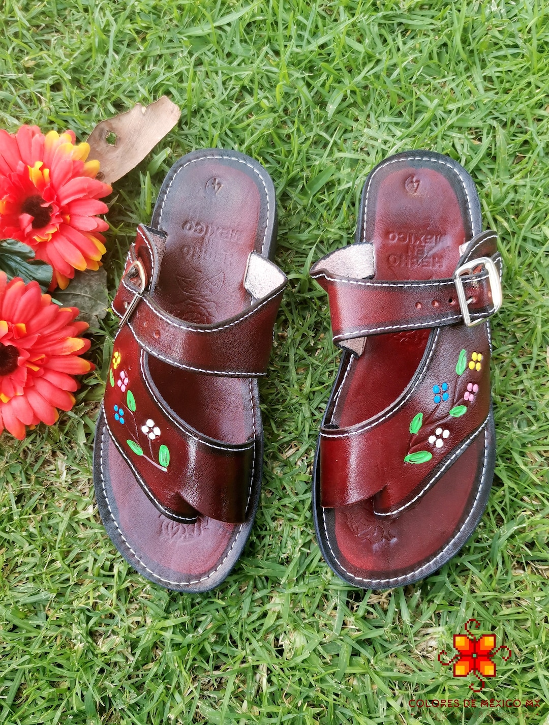 mexican style leather sandals