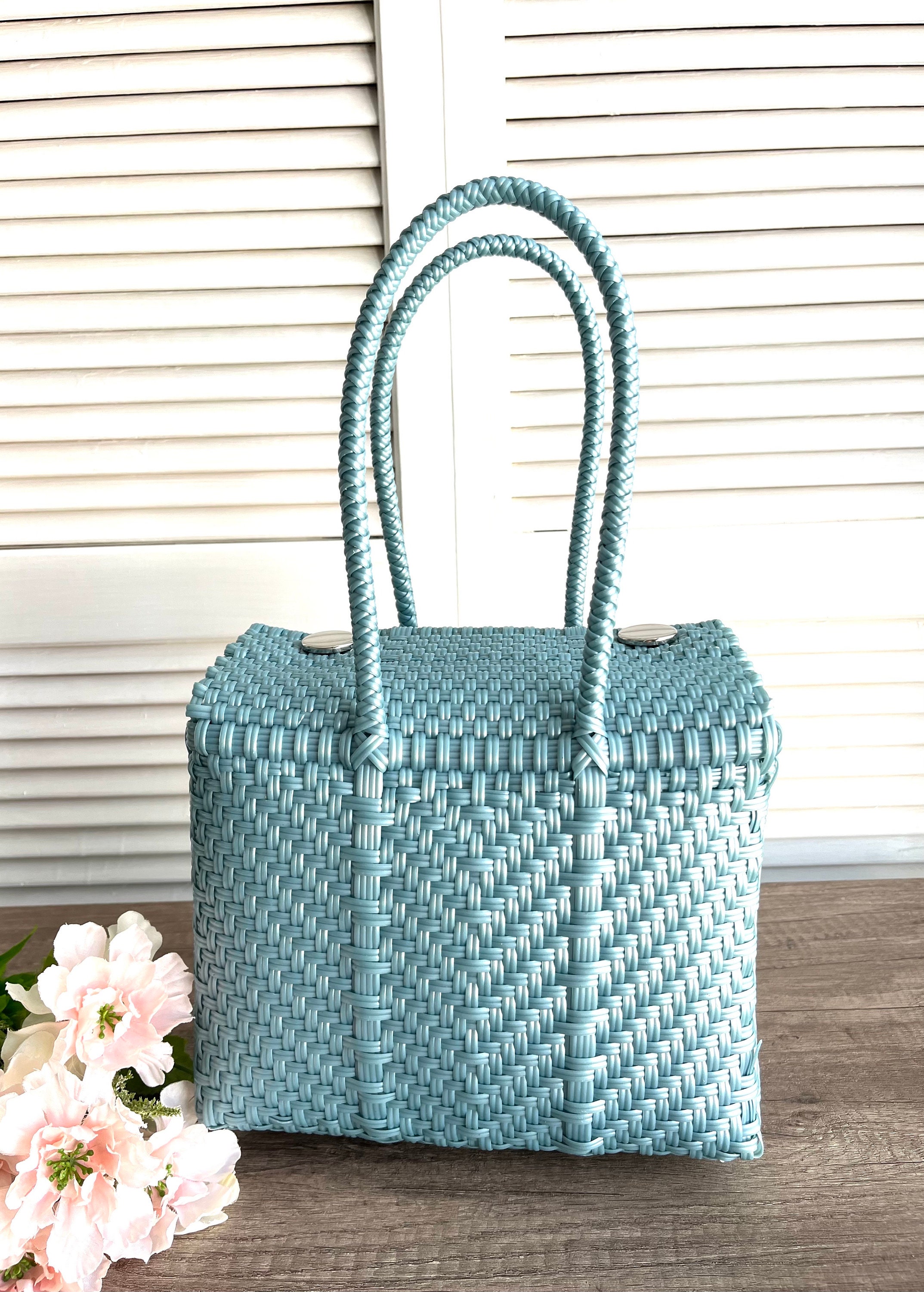 Handmade Plastic Bag Small - Handycraft Bag - Mexican Lunch Bag