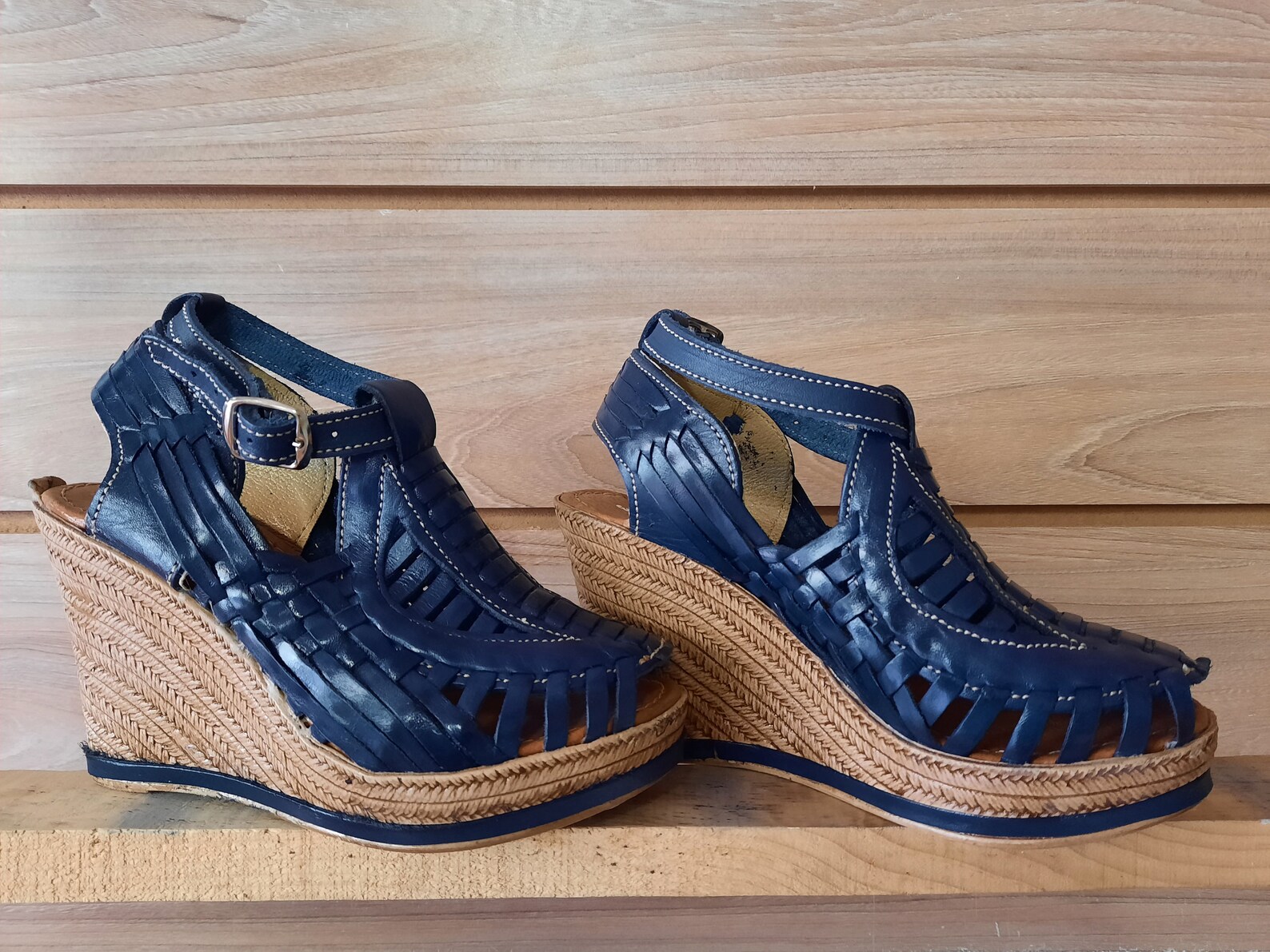 platform huarache sandals