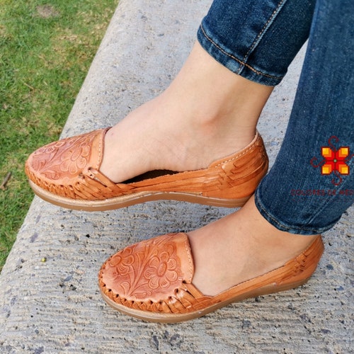 Huarache Sandals Women Mexican Huarache Handmade Leather Etsy