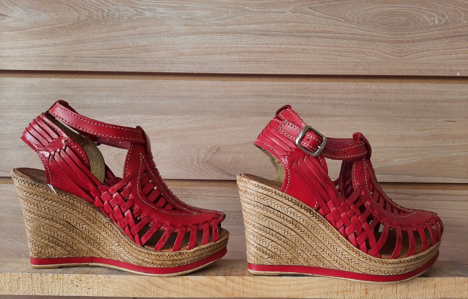 platform huarache sandals