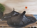 Mexican Leather Shoes men. Handmade sandals For Men. Formal Huarache for Party. Traditional Mexican Shoe. Comfortable sole, color black