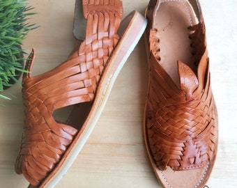 Mexican Huarache sandals - Leather sandals - Women Shoes - leather shoes for women- mexican shoes - traditional mexican sandals -All sizes