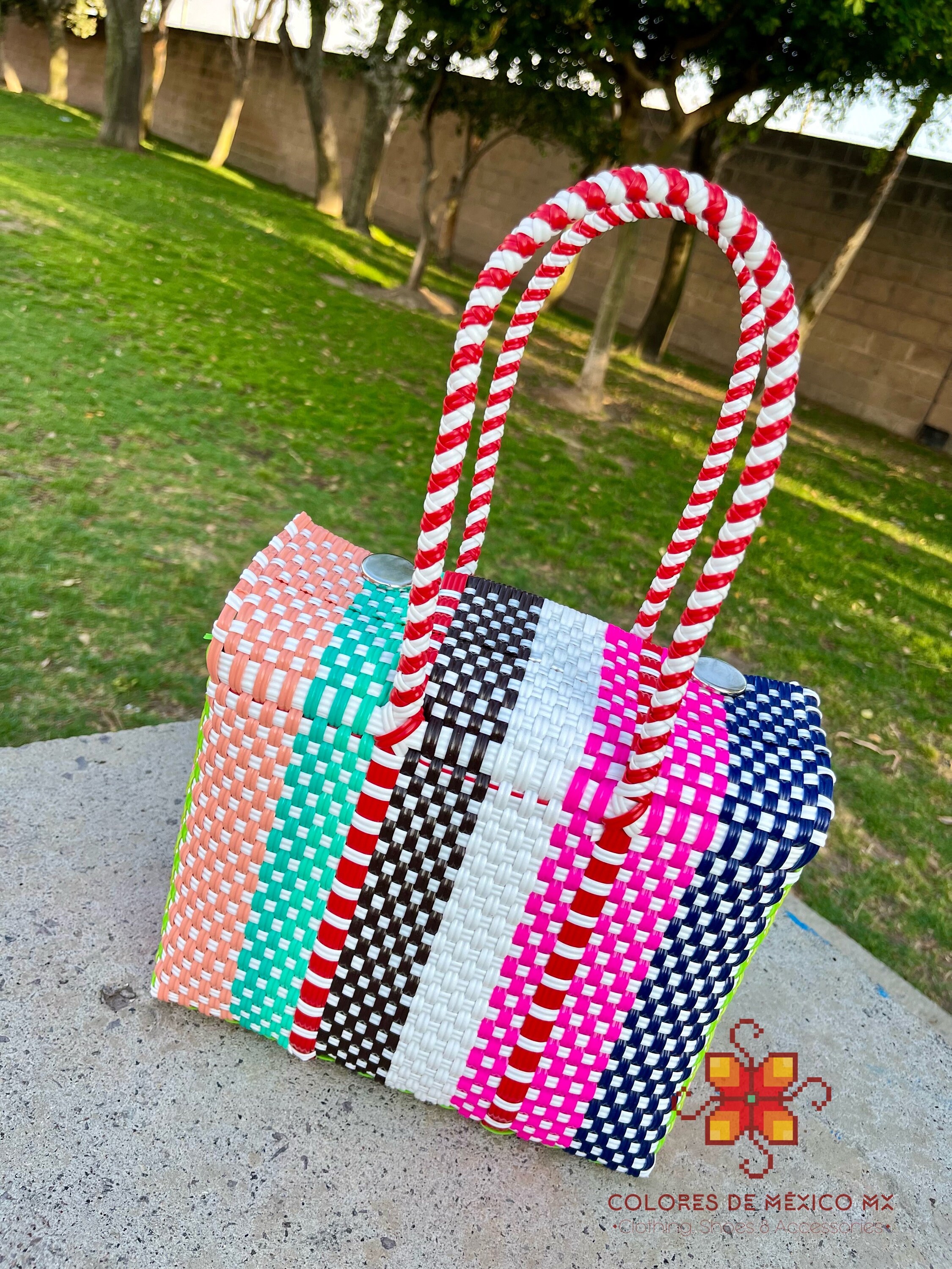【WV PROJECT】24SS★ Happy Dyeing Mini Bag Rainbow Tie-Dye Tote Bag - Sunshine Sisters