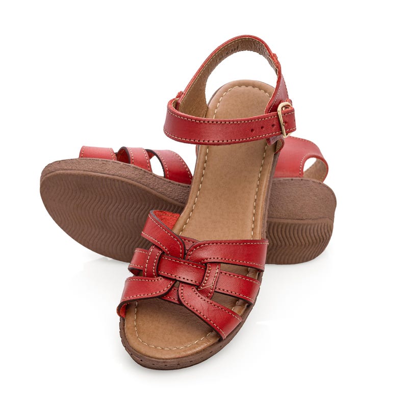 Leather Huarache sandals ankle strap platform, Mexican Leather sandals, Mexican Huarache Sandal, womens sandals, summer shoes, casual sandal image 4