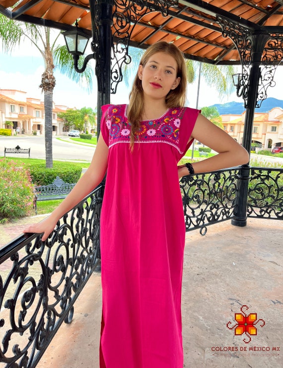 Etsy mexican embroidered dress outlet