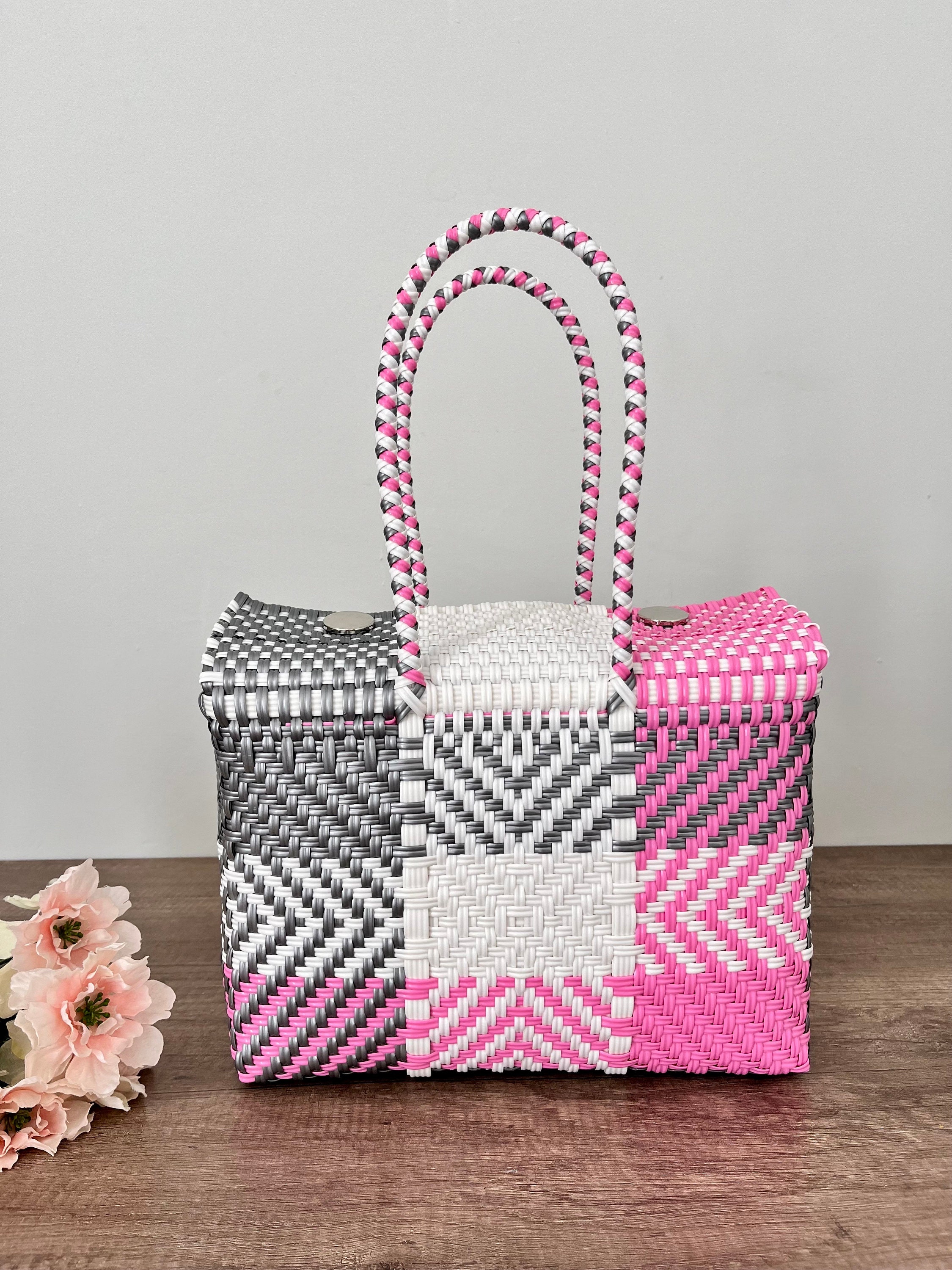 Recycled Plastic Tote Bag Medium - Handmade Plastic Bag