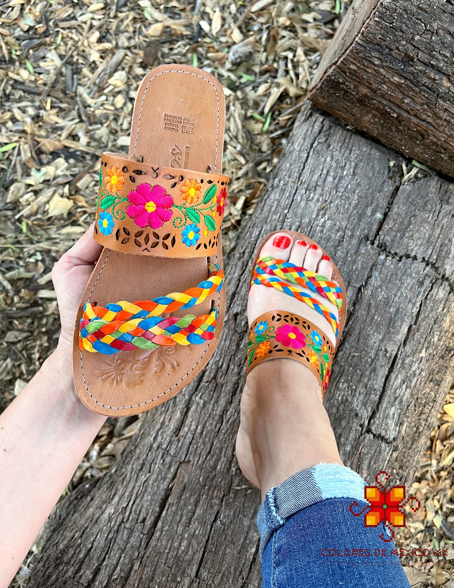 mexican style leather sandals