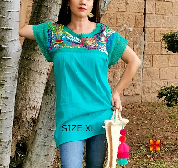 Artisanal Mexican Blouse, Blouse Handmade on a Backstrap Loom, Mexican