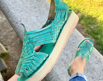 Huarache Sandal, Platform Sandals, Leather Sandals, Women Shoes