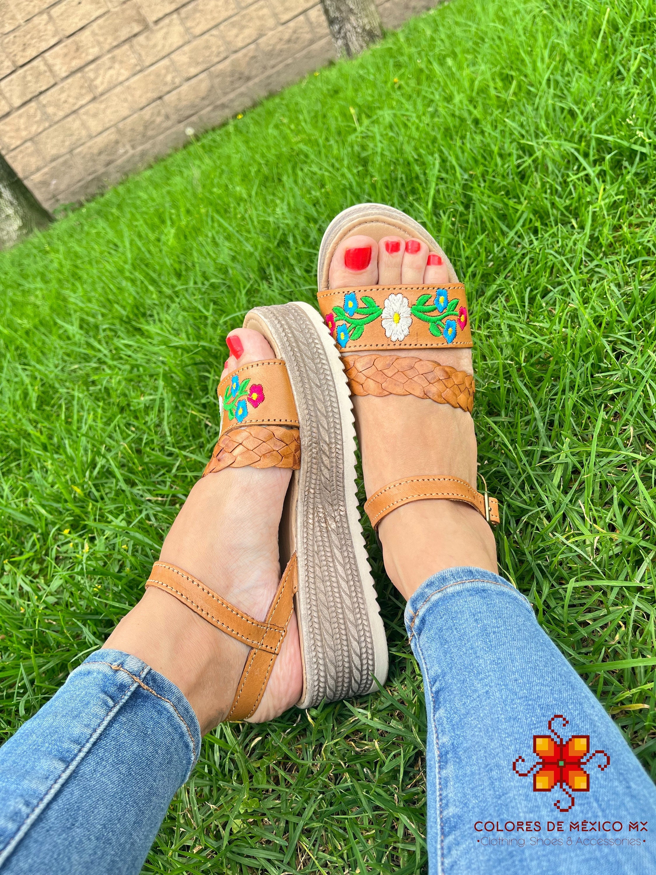 Platform Sandals, Huarache Sandals, Mexican Shoes, Mexican