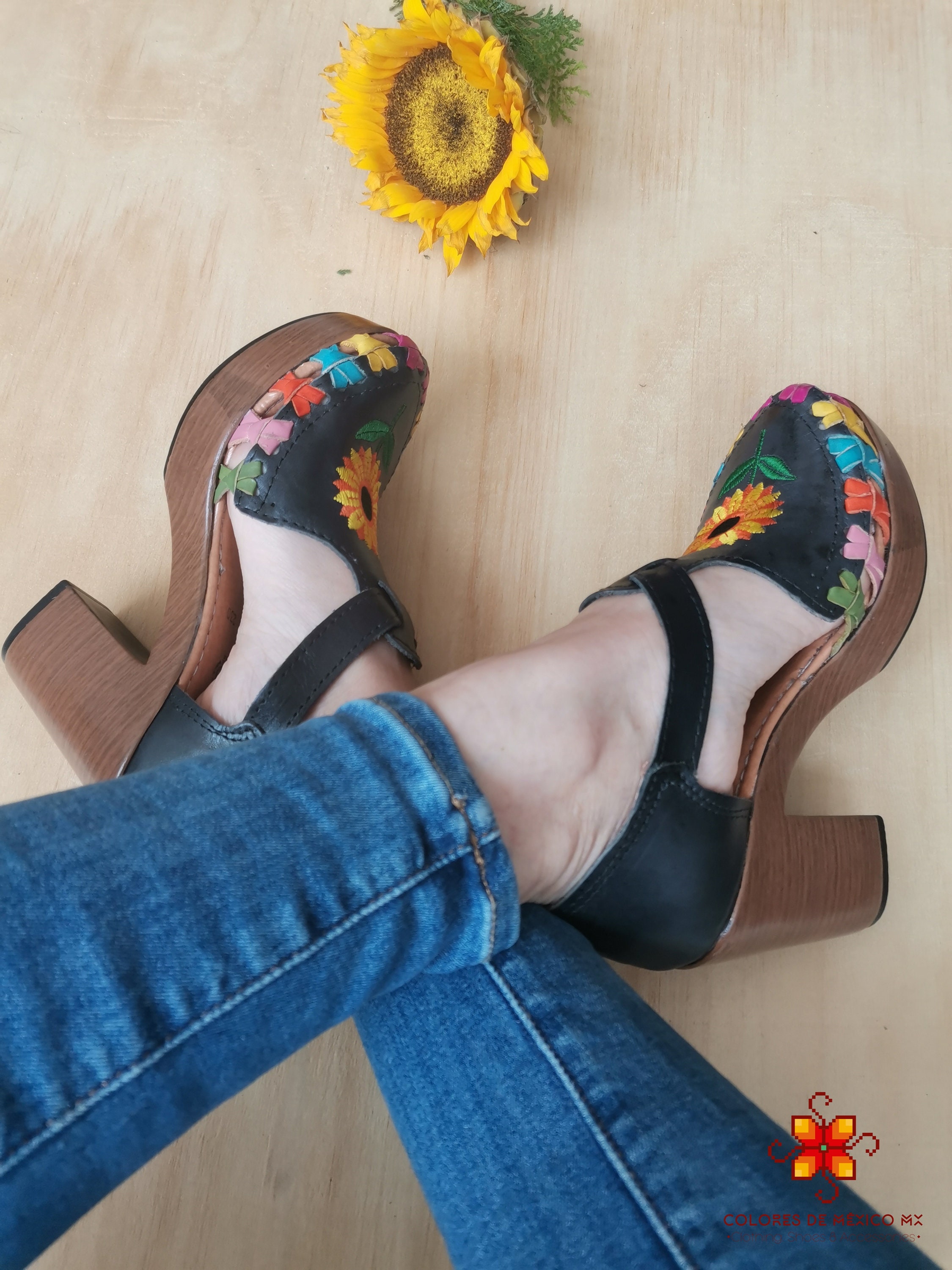 Sunflower Huarache Sandal Platform Heel, Huarache Sandals