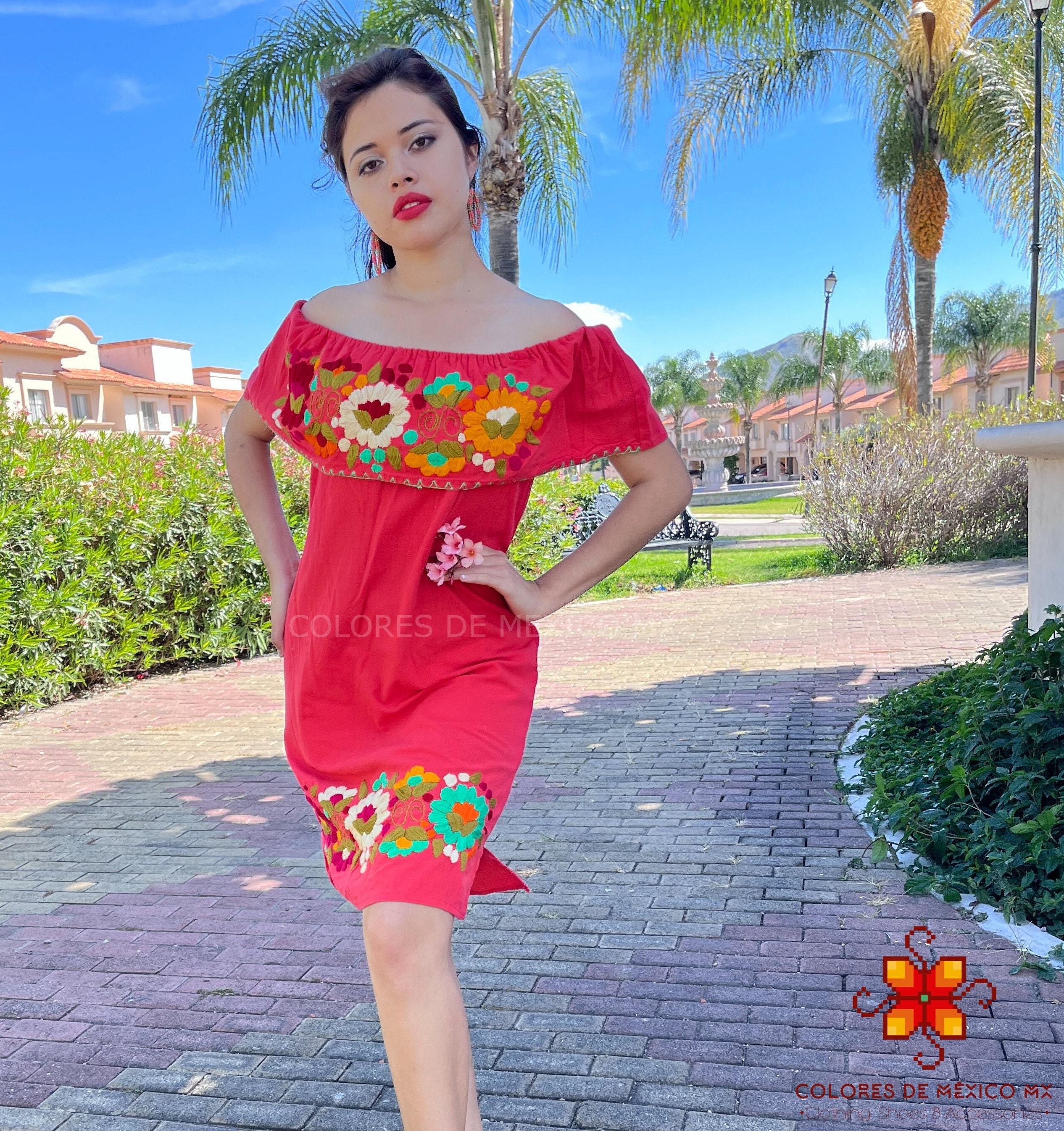 embroidered dress near me Floral Embroidered Tank Maxi Dress