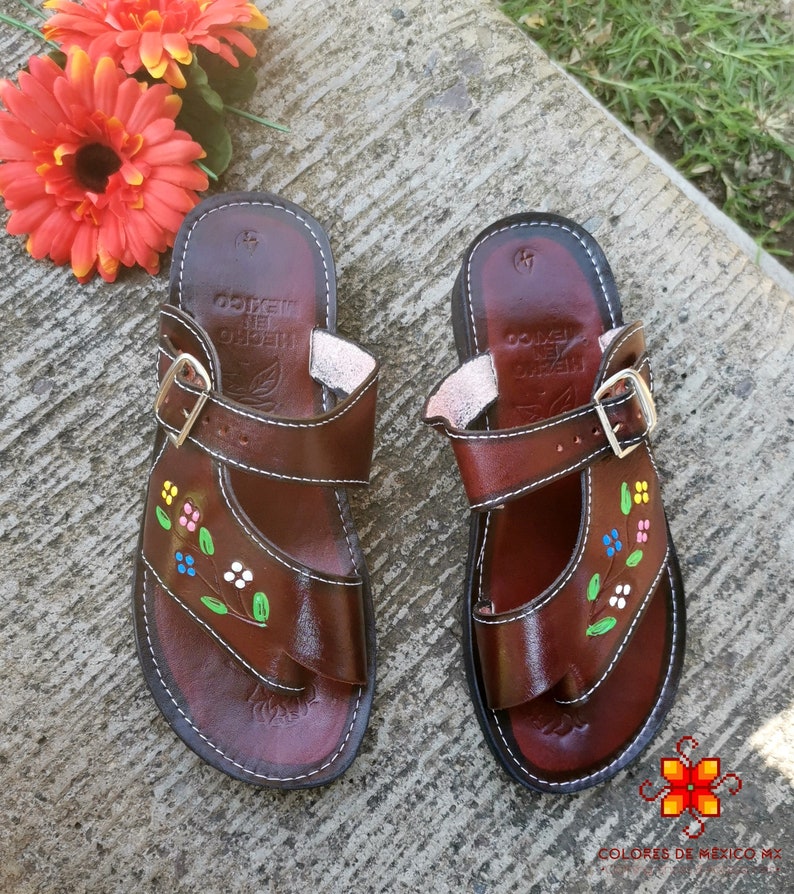 Mexican Huarache Leather Mexican Shoes Mexican Style - Etsy
