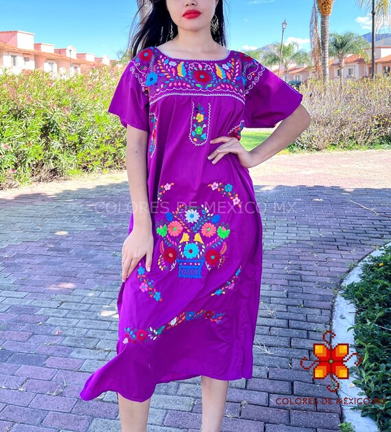 Robe mexicaine robe longue fleur de robe brod e robe