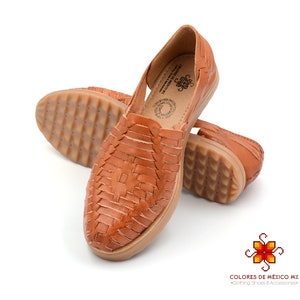Sandales Huarache femmes, huarache mexicaine faite à la main, sandales en cuir, sandale femme confortable, chaussures mexicaines en cuir véritable image 1