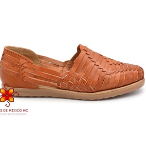 Sandales Huarache femmes, huarache mexicaine faite à la main, sandales en cuir, sandale femme confortable, chaussures mexicaines en cuir véritable image 4