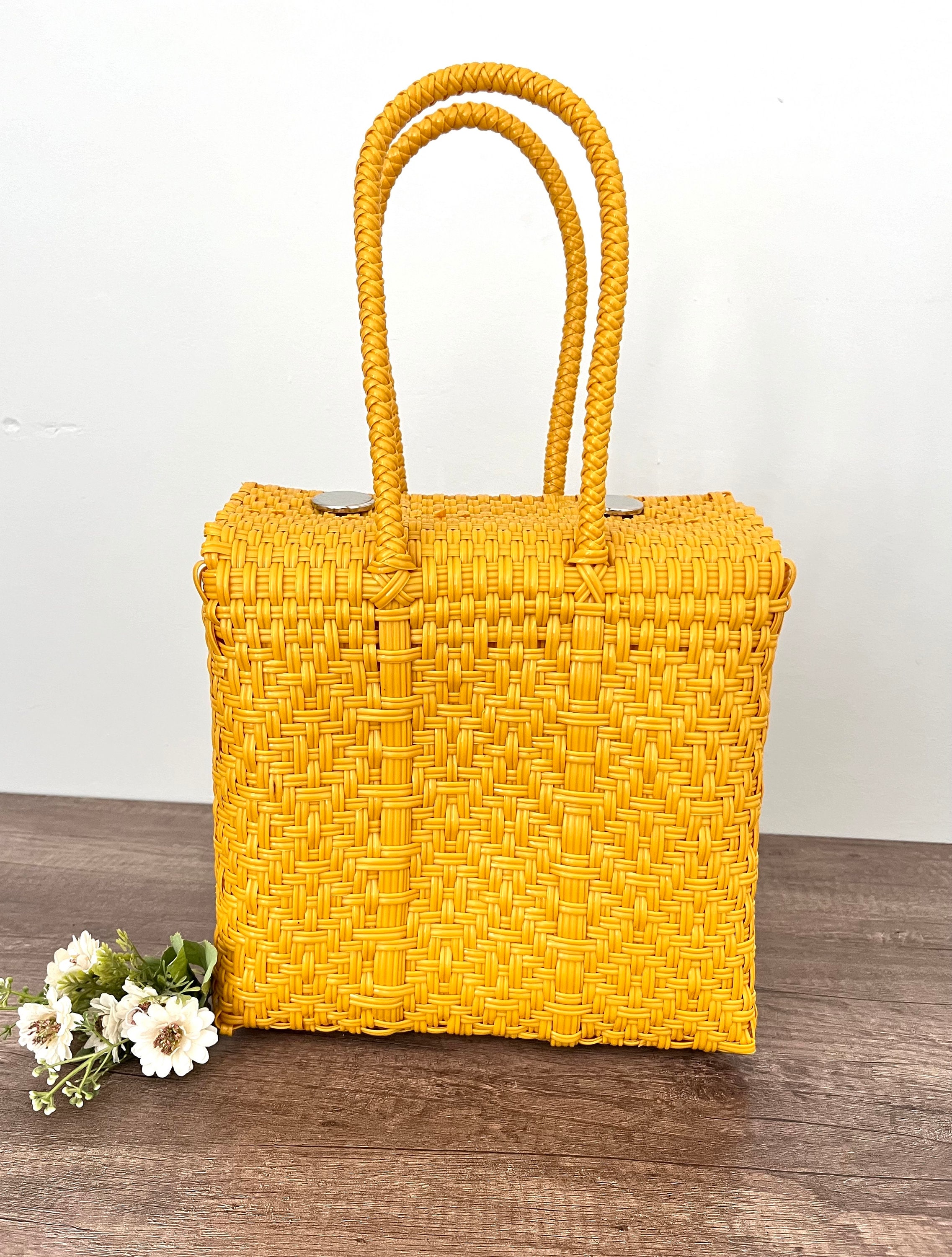 Handmade Plastic Bag Small - Handycraft Bag - Mexican Lunch Bag