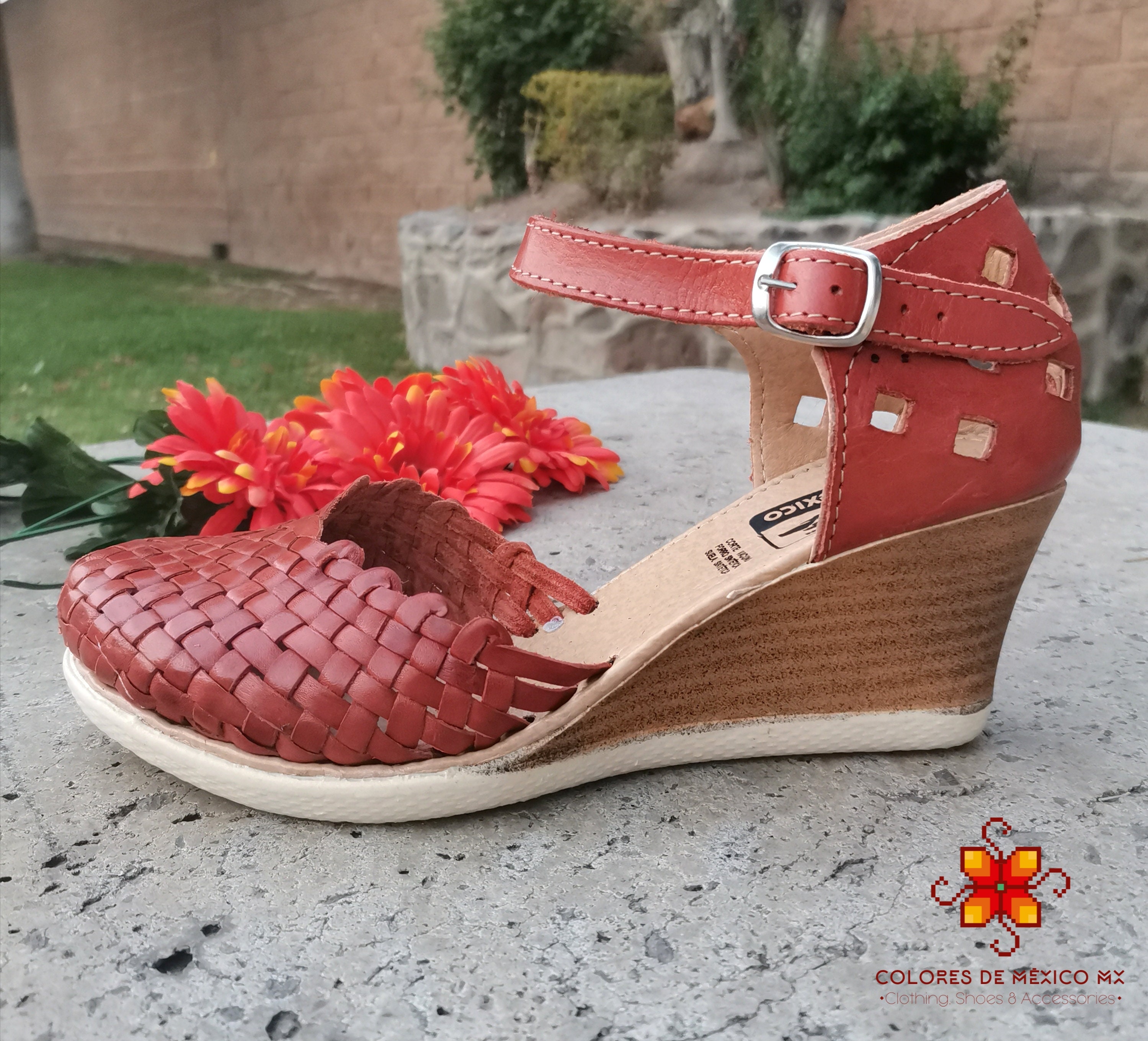 Leather Sandals Mexican Huarache Women Platform Shoes | Etsy