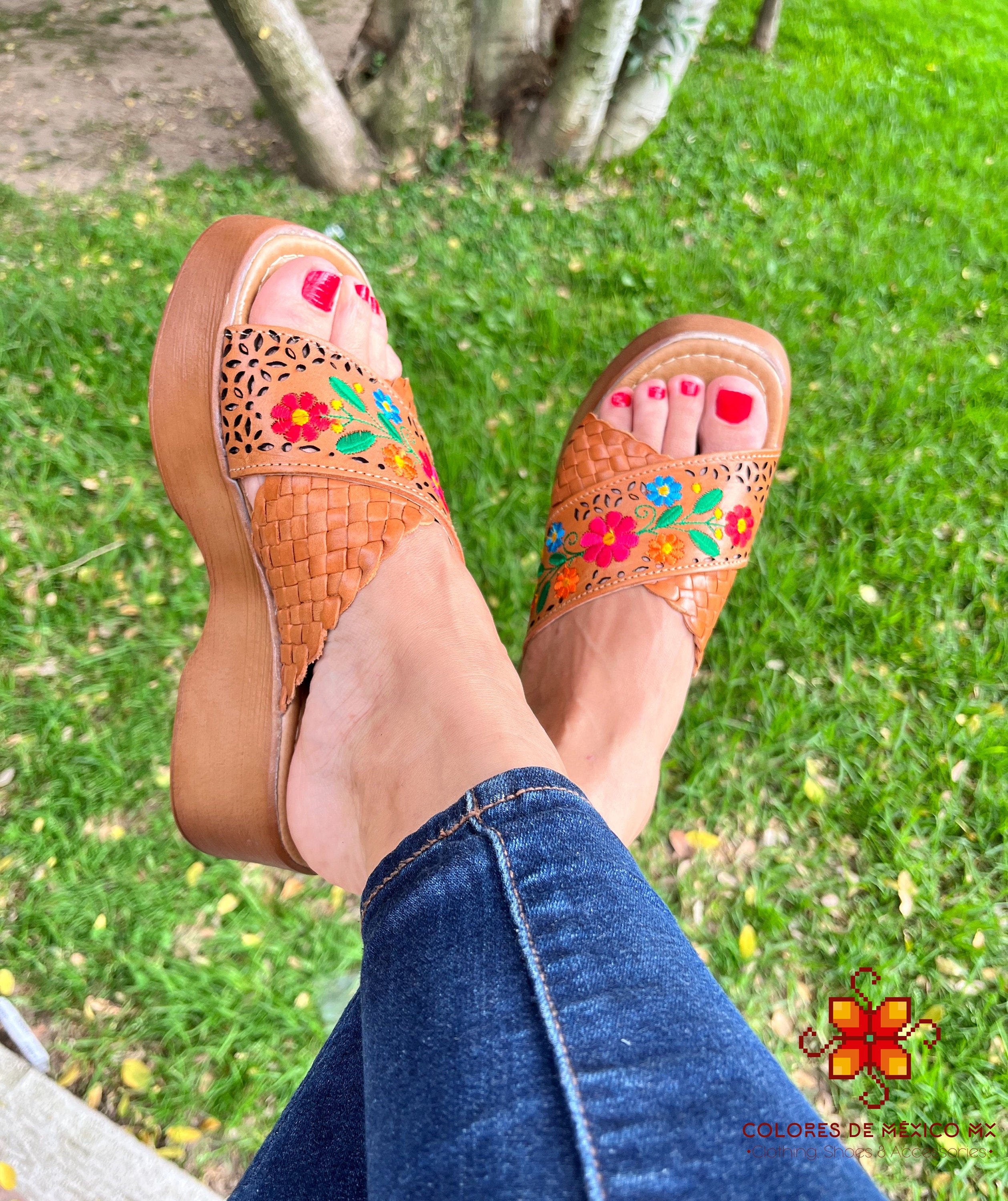 Huarache style shoes top