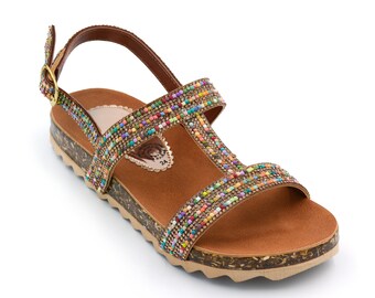 Huarache Sandal, Mexican shoes, beaded sandals, Leather Sandals, Mexican Shoes for women with colorful beaded, huaraches in all sizes