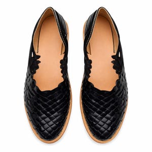 Sandali Huarache, sandali messicani da donna, scarpe messicane in pelle, sandali in pelle, sandali messicani, scarpe in pelle da donna, sandali comodi immagine 12