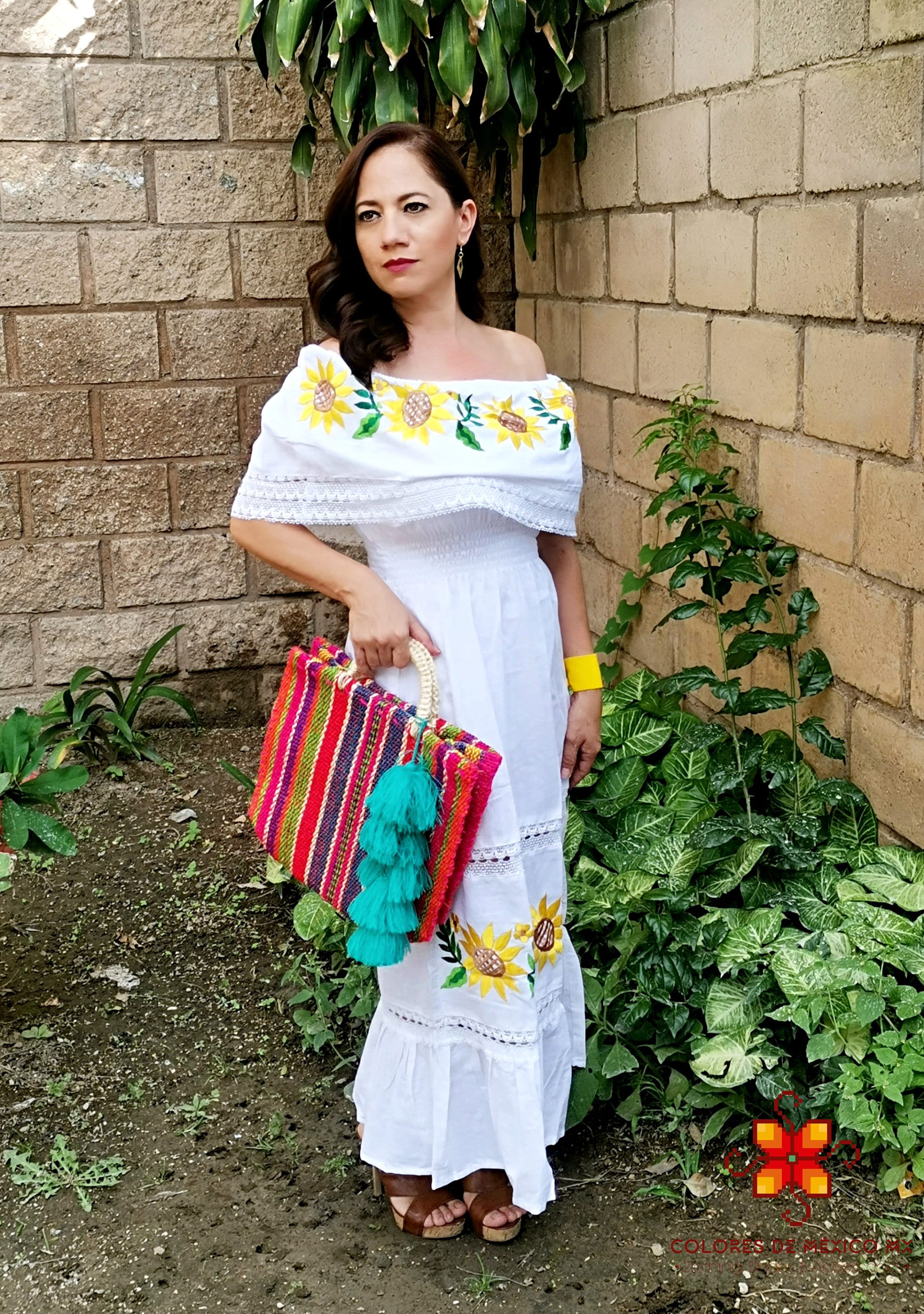 sachin and babi light blue dress Mexican Dress - Off Shoulder Dress - Long Dress - Embroidered Dress - Traditional Dress - Mexican Dress Up
