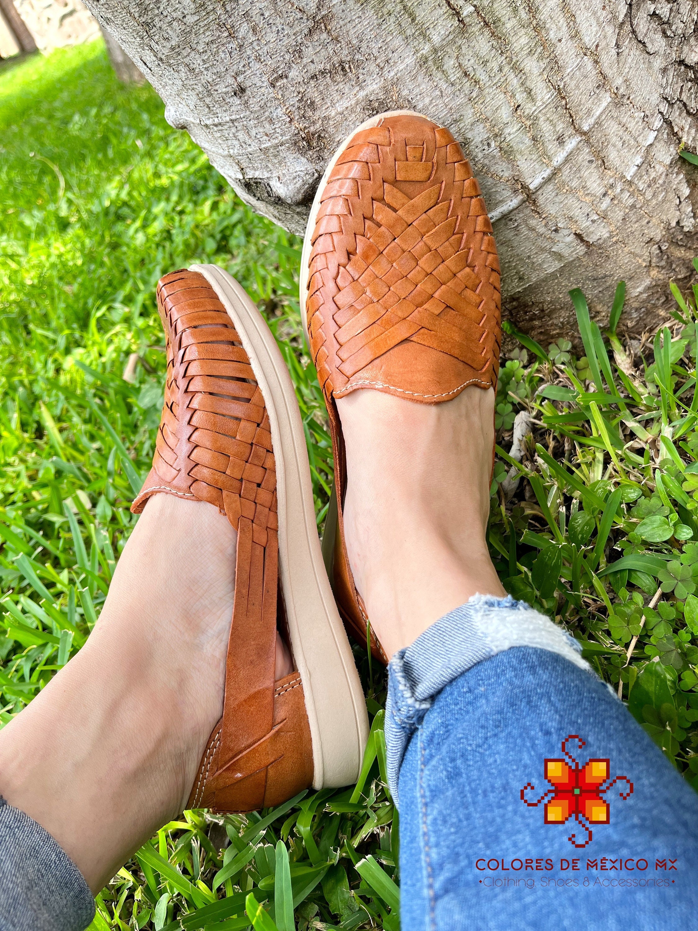 Huarache Sandal, Mexican Shoes, Huarache Tennis Sole. Leather