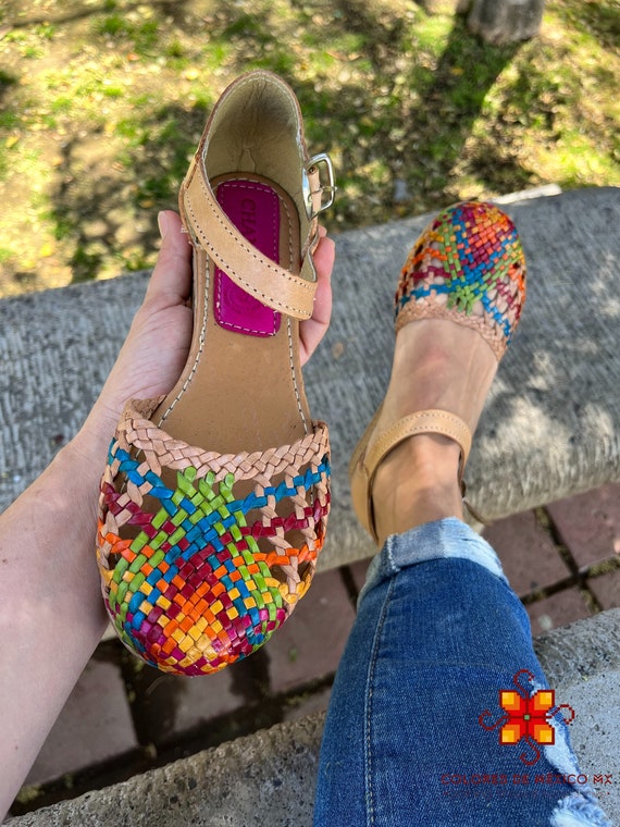 Leather sandals for women leather women shoes style Mexican